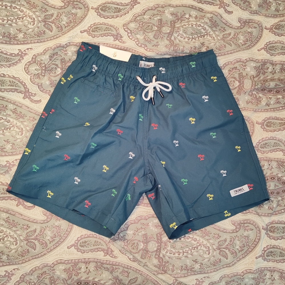Men's Palm Tree Swim Trunks